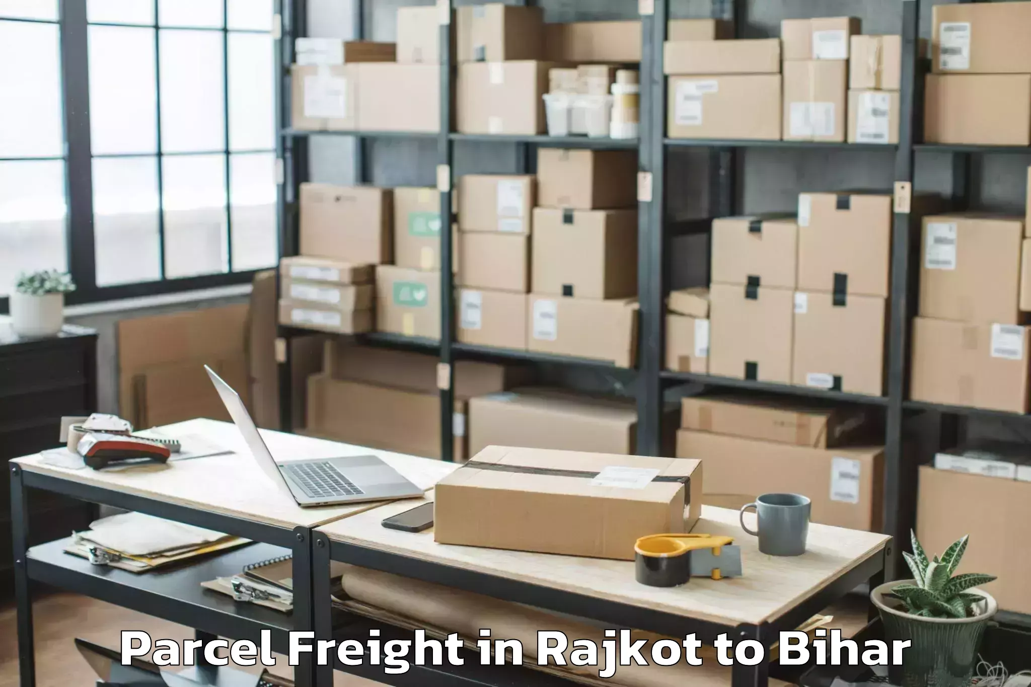 Trusted Rajkot to Kharagwara Parcel Freight